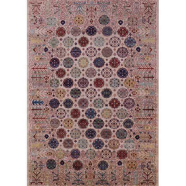 Bungalow Rose Pink/Red/Blue Rug Wayfair